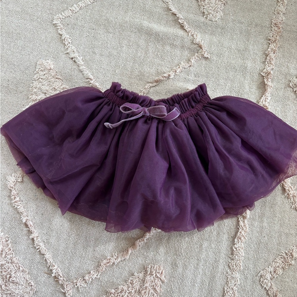 Jamie Kay Plum Tulle Skirt for Baby